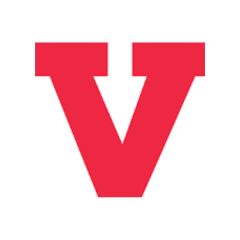 An uppercase red V against a white background, a Viant logo