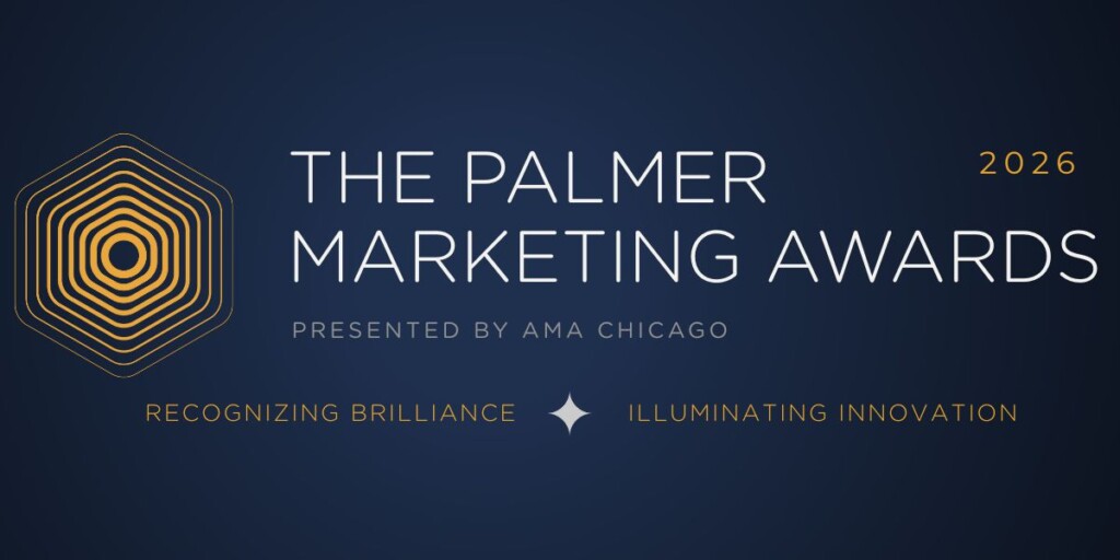 graphic for 2026 Palmer Marketing Awards, presented by AMA Chicago
